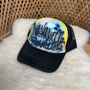 Nashville Predators Airbrushed Trucker Hat